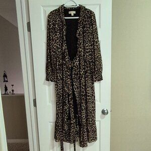 Michael Kors Cheetah Wrap Dress
